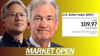 DOLLAR REACHES ITS HIGHEST LEVEL SINCE 2022, RED ACROSS THE BOARD, CPI THIS WEEK | MARKET OPEN