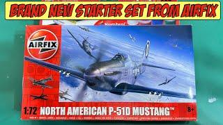 Airfix BRAND NEW Starter Set - P-51D MUSTANG REVIEW