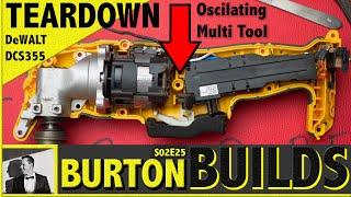 TEARDOWN - DeWALT DCS355 20v XR (DCS354 Atomic?) Oscillating Multi Tool - BURTON BUILDS [4K]