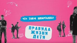 «Правила жизни. Дети»: что такое шпаргалка?