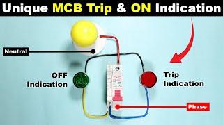 Unique Way to connect Trip Indicator lamp For MCB | MCB trip indicator by @ElectricalTechnician