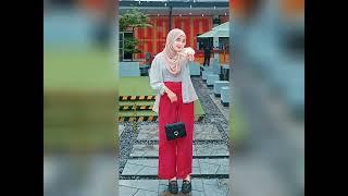 Inspirasi Outfit Hijab Kombinasi Warna Pink