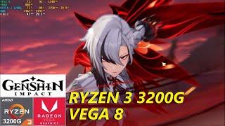 Ryzen 3 3200g - VEGA 8 2024 , Genshin Impact  (gameplay)