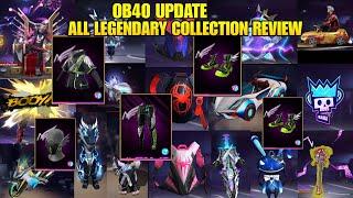 OB40 All Emote Animation Review | Ob40 Update All Legendary Collection|Spiderman Collaboration Items