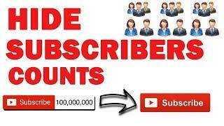 How to Hide Your YouTube Channel Subscribers Count?2018
