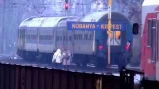 Kőbánya-Kispest: arrival of fast train from Szeged/l'arrivée du corail de Szeged