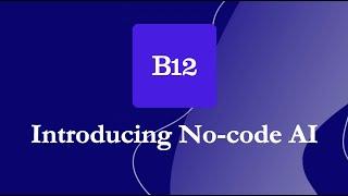 B12 No-code AI: Build custom AI solutions without coding