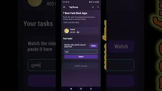 7 Best Cash Back Apps  Secret Code #tapswap  #dailycodes #rich #mining
