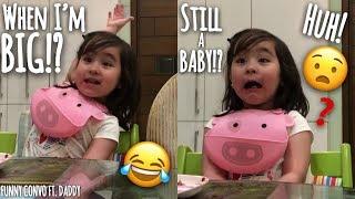 Scarlet Snow Belo Funny Conversation with Daddy! - Big girl Baby