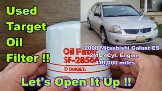 Target Oil Filter SF2856A, Target Oil Filter Cut Open