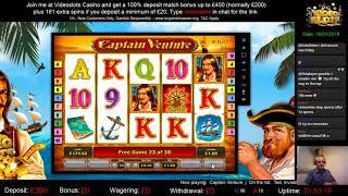 Captain Venture Big Win | Novomatic | Videoslots Casino