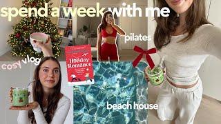 vlog: spend a week with me! 2024 reflecting, beach house, date night, pilates, friends