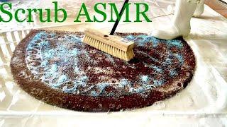 Unbelievably dirty coir doormat #asmr manual brushing satisfying rug carpet scrubbing compilation 1