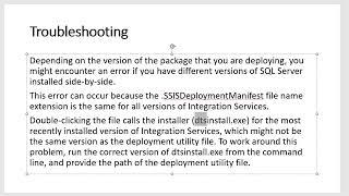 SSIS Package Deployment Problem