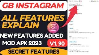 Gb Instagram v1.90 All features Explain  | New Secret features ‍️ | Gb Instagram New update |