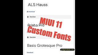 How to Manually Apply fonts on MIUI 11 without root