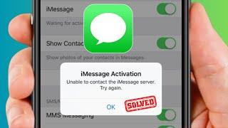 iMessage Activation Unable to Contact the iMessage Server. Try Again