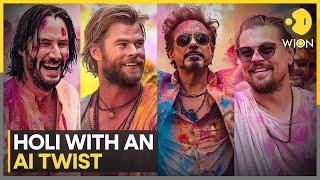 Holi 2024: AI imagines Hollywood actors celebrating festival of colours | WION