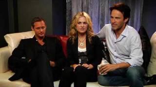 EW interview with Anna Paquin, Alexander Skarsgård and Stephen Moyer at Comic Con