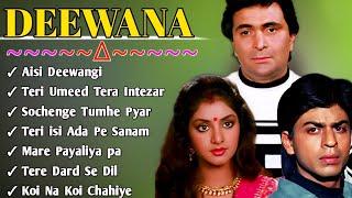 Deewana Movie All Songs ️ Audio Jukebox Rishi Kapoor & Divya Bharti,Shahrukh Khan||Movie jukebox