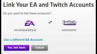 LINKING EA AND TWITCH ACCOUNT - FREE PRIZES