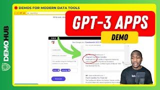 GPT-3 Demo // 10 OpenAI GPT-3 Demos and Examples to Convince You that AI is Real | www.demohub.dev