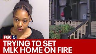 Woman seen on video trying to set fire to MLK birth home update | FOX 5 News