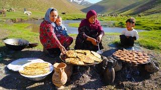 Organic Mountain Village Life in Afghanistan | Shepherd Mother Cooking Shepherd Food in the Village