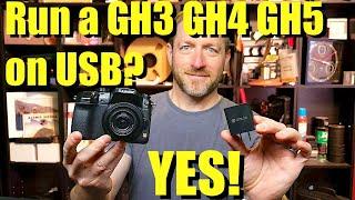 Power your Panasonic GH3 GH4 GH5 on USB?  YES!!!   Micro 4/3 power HACK!