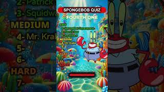 Can You Guess the SpongeBob Character?  #quiz #shorts