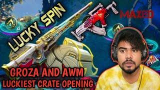 NEW GROZA AND AWM LUCKIEST CRATE OPENING || ANTARYAMI GAMING