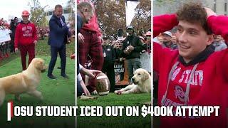 Peter iced OSU student's $400k kick attempt during Pat McAfee's Kicking Contest  | College GameDay