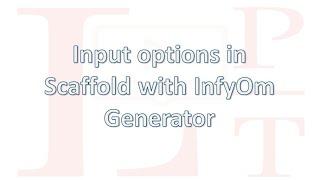 Options and Validation with inputs in scaffold using InfyOm Laravel Generator