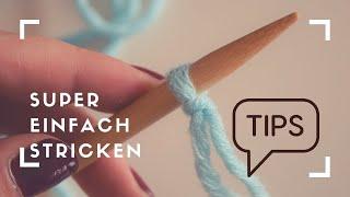 Maschenanschlag ohne Anfangsknoten stricken #stricktipps