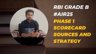 RBI GRADE B || Phase 1 || Sources and Strategy || Shreyash Vajir ||