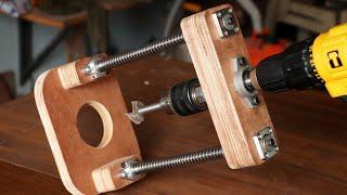 Making A Drill Guide || Perfect Straight Hole Drill Stand