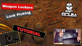 SCUM: Lock Pick TUTORIAL 2 - How to master military weapon lockers in latest patch