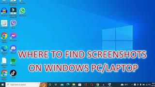 WHERE TO FIND SCREENSHOTS ON WINDOWS PC/LAPTOP in 2024