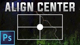 How to align and center in Photoshop