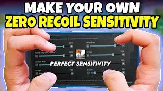 How to make your own Sensitivity | Best Zero Recoil Sensitivity for BGMI  Settings Code pubg mobile