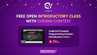 CoderVai Presents Programming Contest - Introductory Class 1