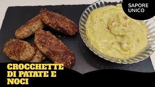 Crocchette di Patate e Noci cotte al forno