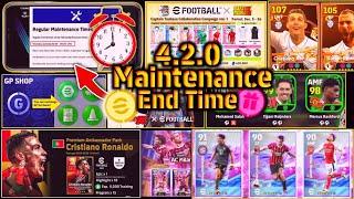 Today's Maintenance End Time | eFootball 2025 | After Maintenance | Free Messi | Free Coins