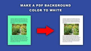 How to make a pdf background color to white in PDF-XChange Editor