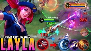 WTF DAMAGE!! LAYLA BEST 1 HIT DELETE BUILD 2024!! Build Top Global Layla 2024 Gameplay!!! - Mlbb