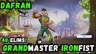 DAFRAN'S IRON FIST  40 ELIMS! - TOP 500 IRON FIST - GAMEPLAY MARVEL RIVALS