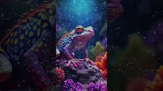 KOH Video Wallpaper AH155 Tropical Colored Frogs In Corals