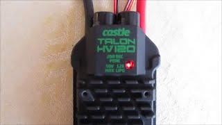 Castle Creations TALON HV 120 ESC and castle link.