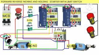 FORWARD REVERSE STARTER  AND HOLDING / INCHING WITH LIMIT SWITCH