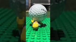 I made this on a golf course #legostopmotion #funny #lego